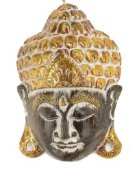 Rzeźba Drewniana Maska Budda 30cm